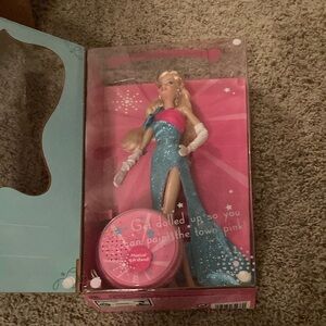 New Barbie happy birthday, gorgeous pink label